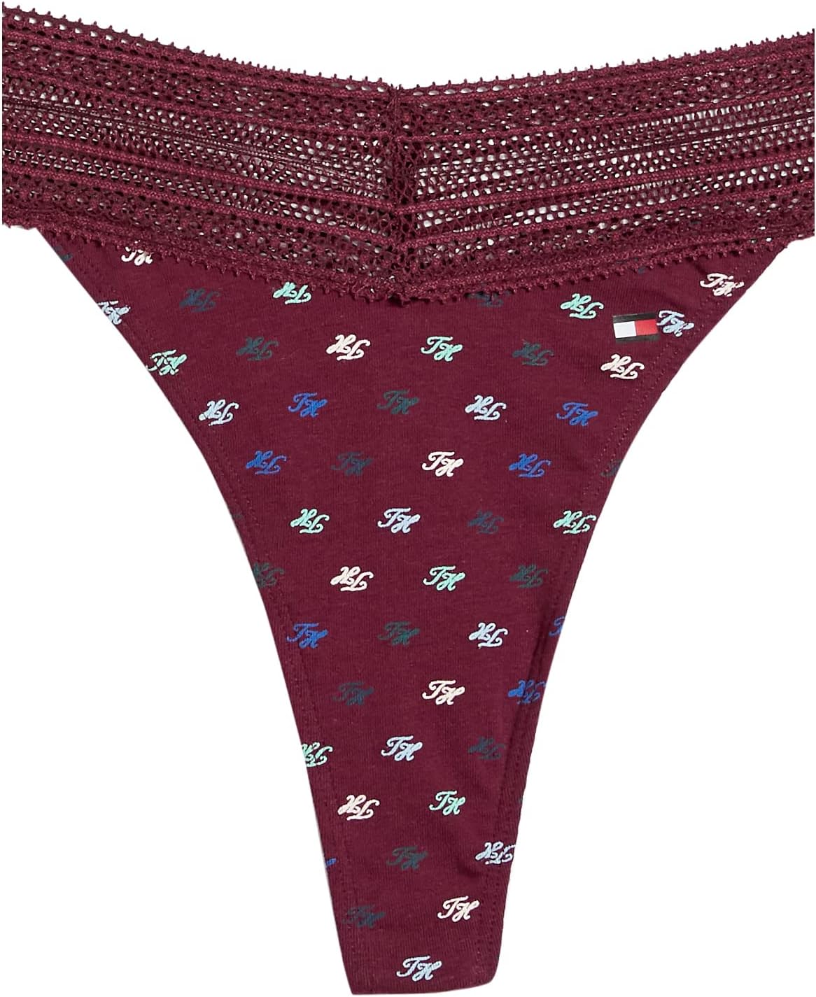 Женские трусики-стринги Tommy Hilfiger из хлопка и кружева, упаковка, Mini Cursive Th Zindanfel — фото 2