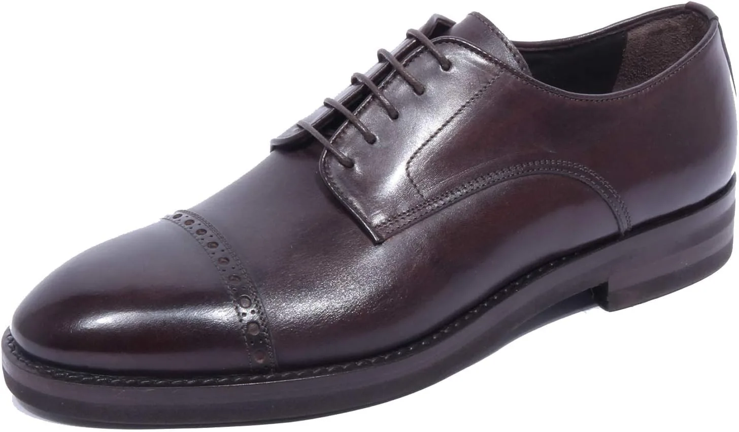 Мужские кожаные туфли Caracciolo Brogue в винтажном стиле