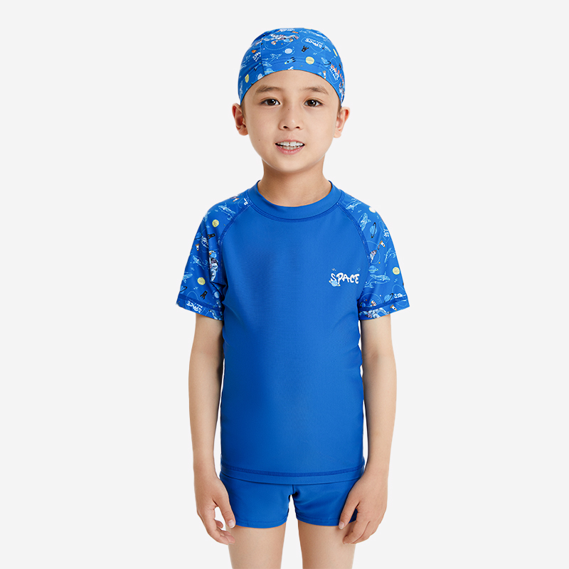 

Мужские детские раздельные плавки Nabaiji blue PLANET