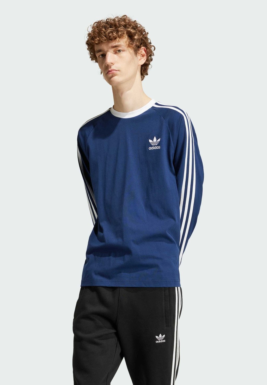 

Лонгслив STRIPES Adidas Originals, синий