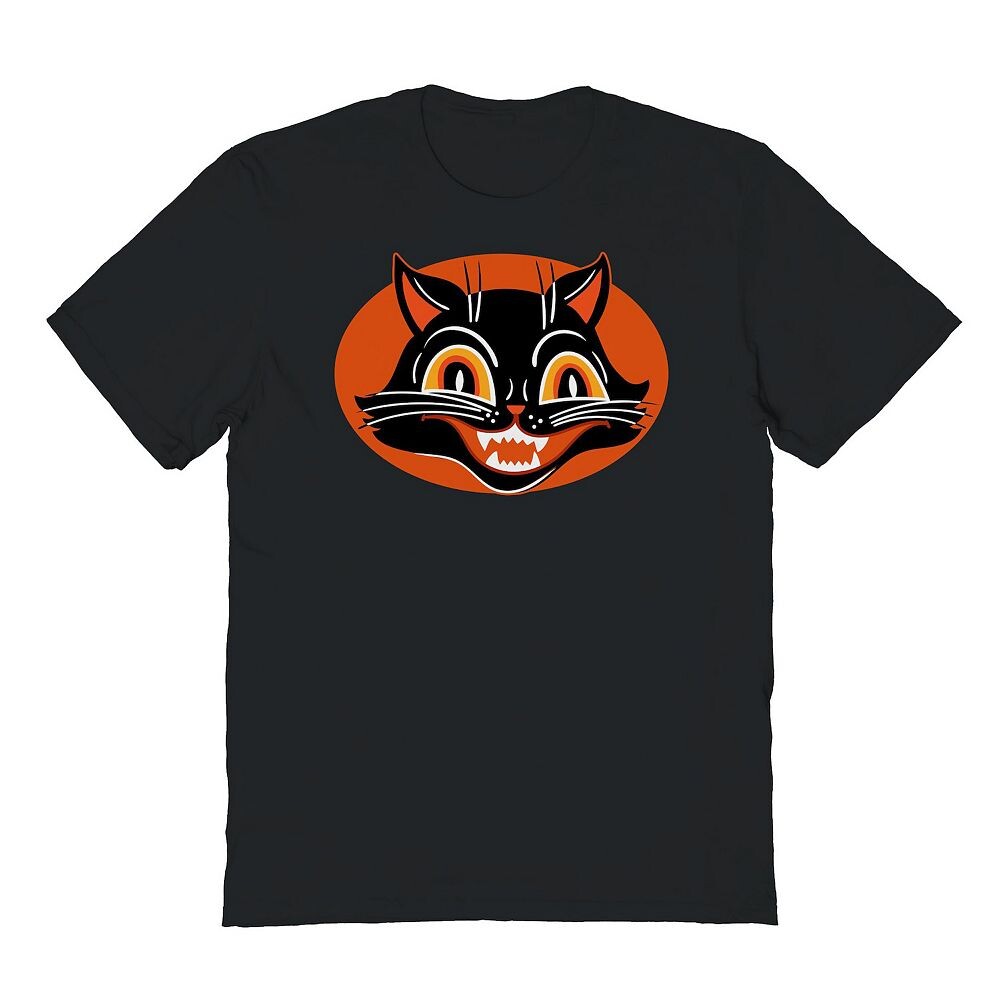 

Мужская футболка с рисунком Black Cat Halloween Licensed Character, черный