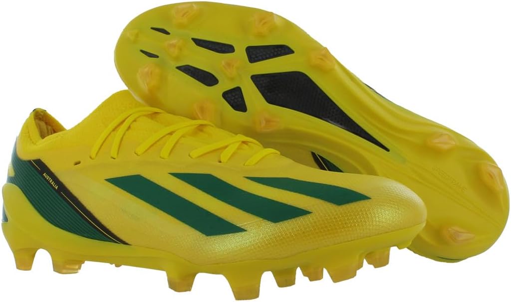 Мужские кроссовки adidas X Crazyfast Australia 1 для твердого грунта, зеленый/желтый/золотой — фото 4