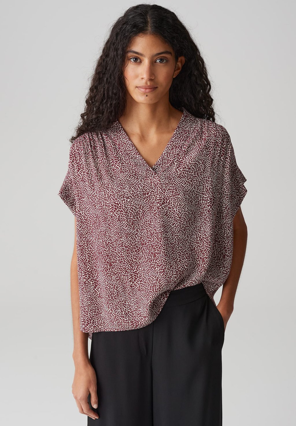 

Блуза RELAXED FIT PRINT OPUS, красный