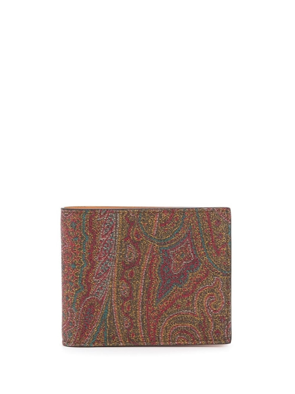 

Кошелек с принтом пейсли ETRO, коричневый