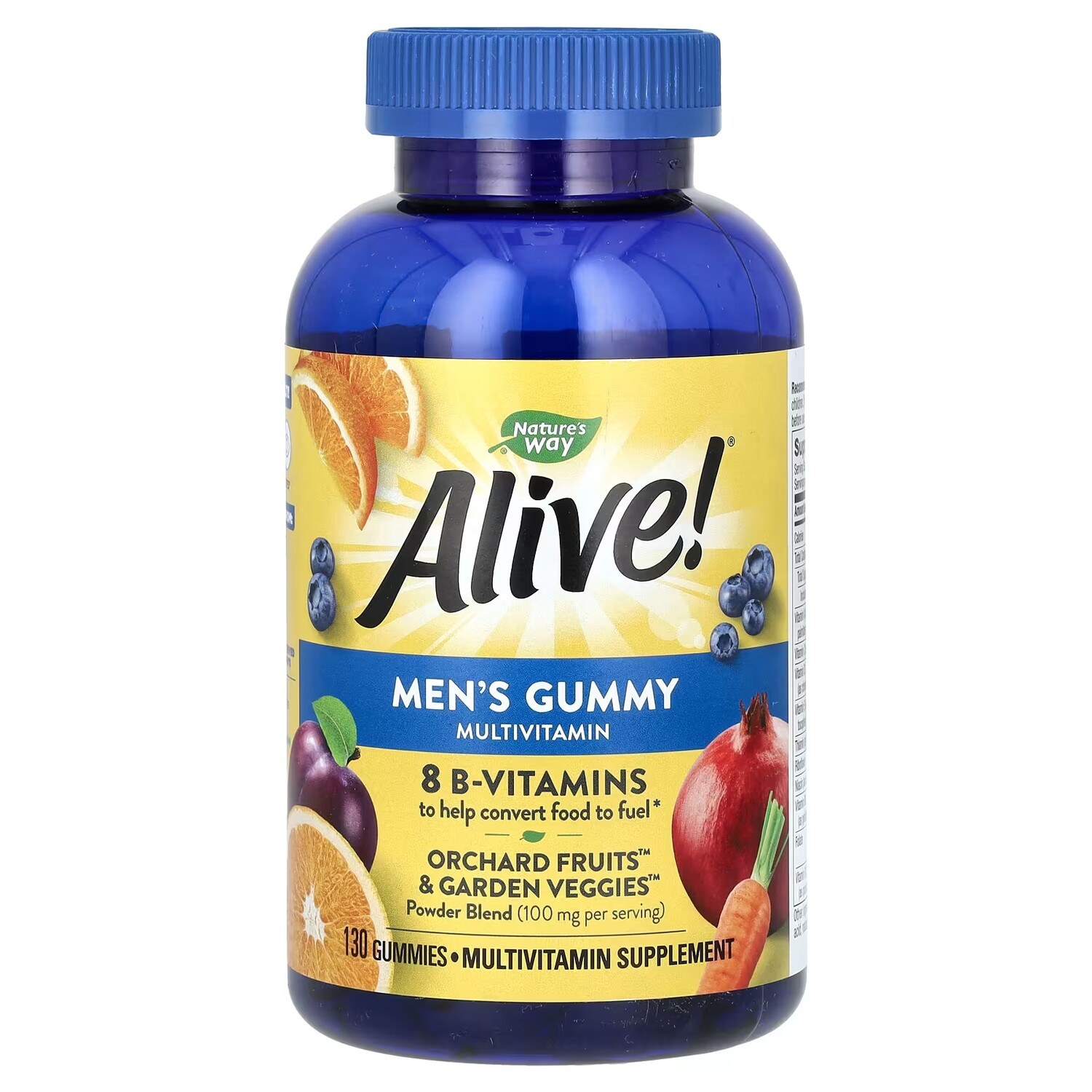 

Мультивитамины мужские Nature's Way с фруктами, 130 жевательных конфет
