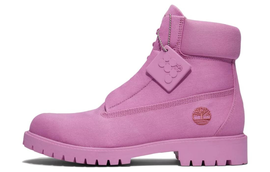 

Ботинки мужские розовые Timberland