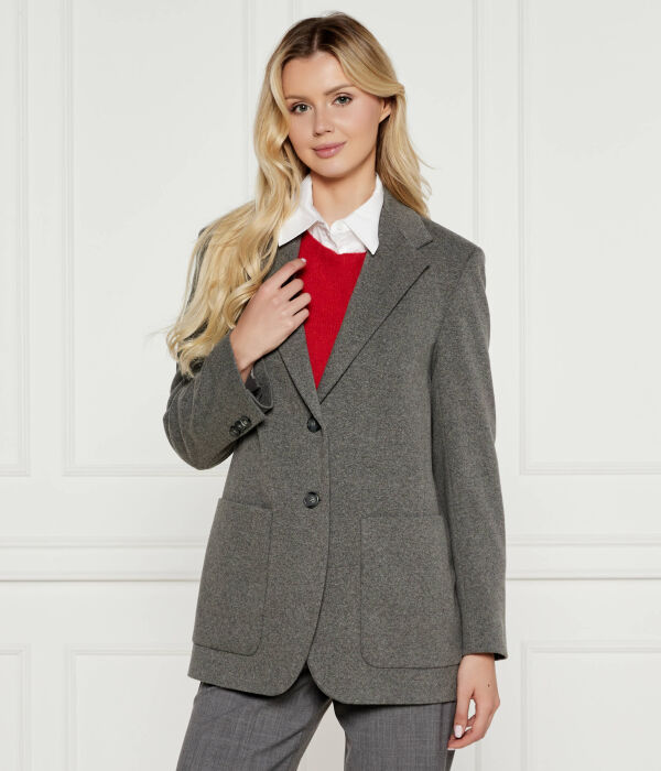 

Пиджак женский Weekend Maxmara с накладными карманами, серый