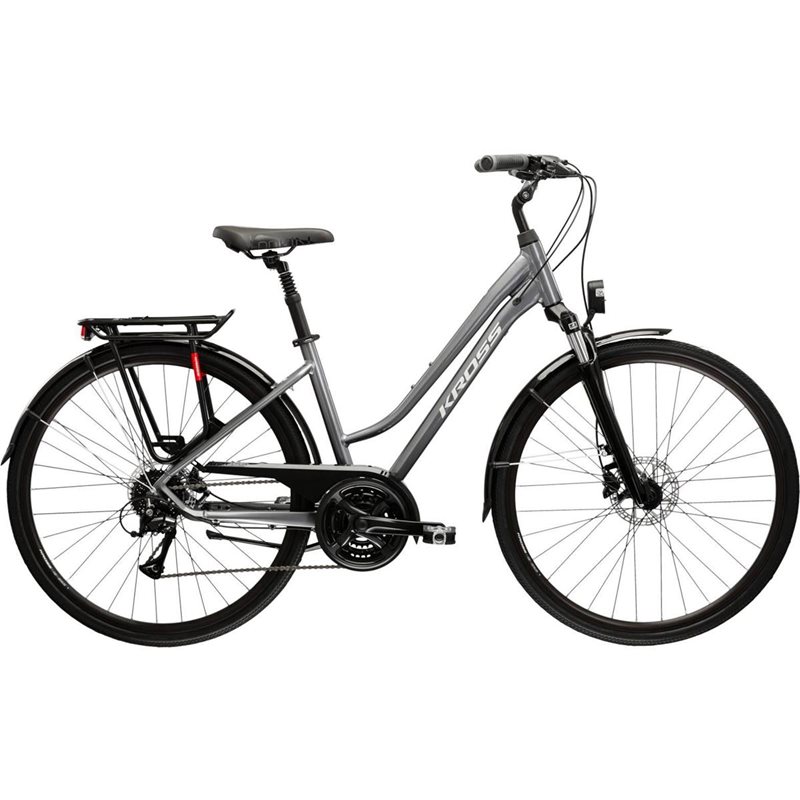 

Женский велосипед Kross Trans 4.0 Lady Graphite/Grey