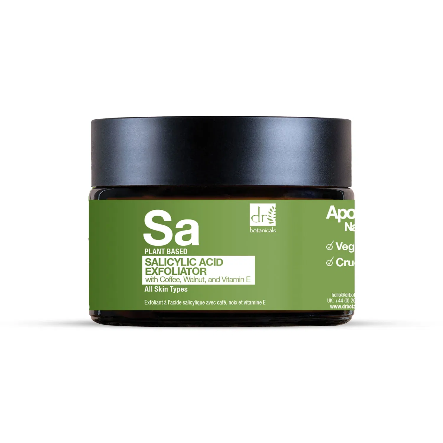 Скраб Dr Botanicals — Для лица с салициловой кислотой, кофе, грецким орехом и витамином E, 60 мл — фото 4