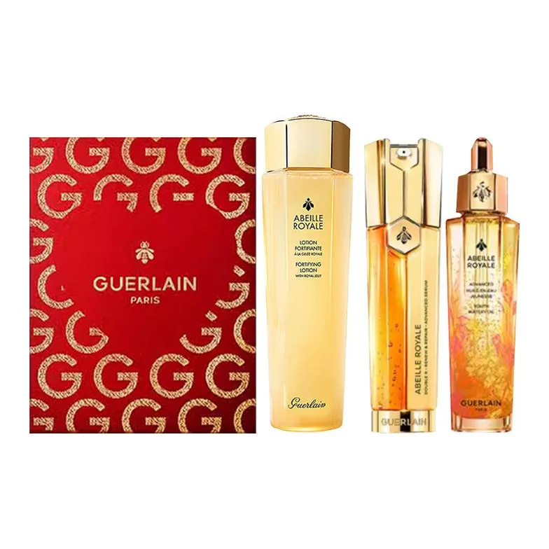 GUERLAIN Набор сыворотки Imperial Bee Essence для увлажнения и восстановления кожи, лимитированное издание к празднику Циси, 2 шт по 50 мл + 150 мл + 50 мл, Restorative Honey 50ml+Essence Lotion 150ml+Dual-Action Serums 50ml