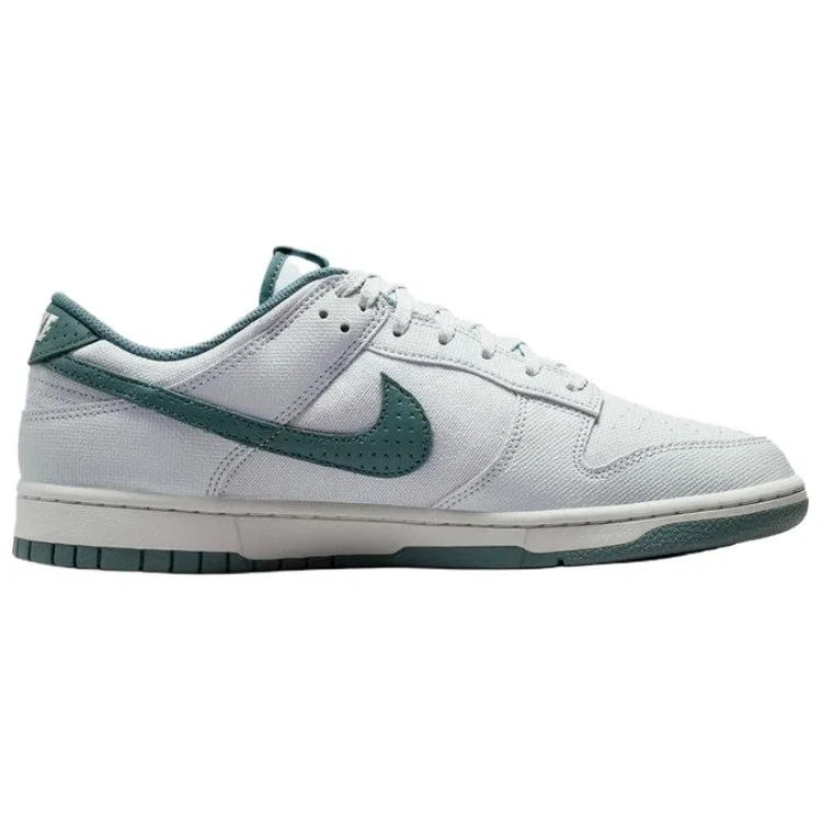 Кроссовки скейтбординговые Nike Dunk Low серо-зеленые — фото 3