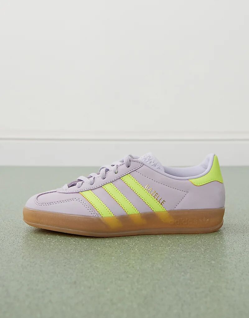 Кроссовки Gazelle Indoor в сиреневом цвете adidas Originals — фото 2