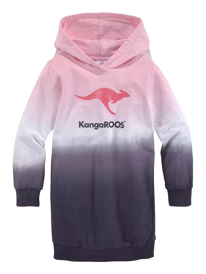Kangaroos Платье-толстовка розово-фиолетового цвета — фото 2