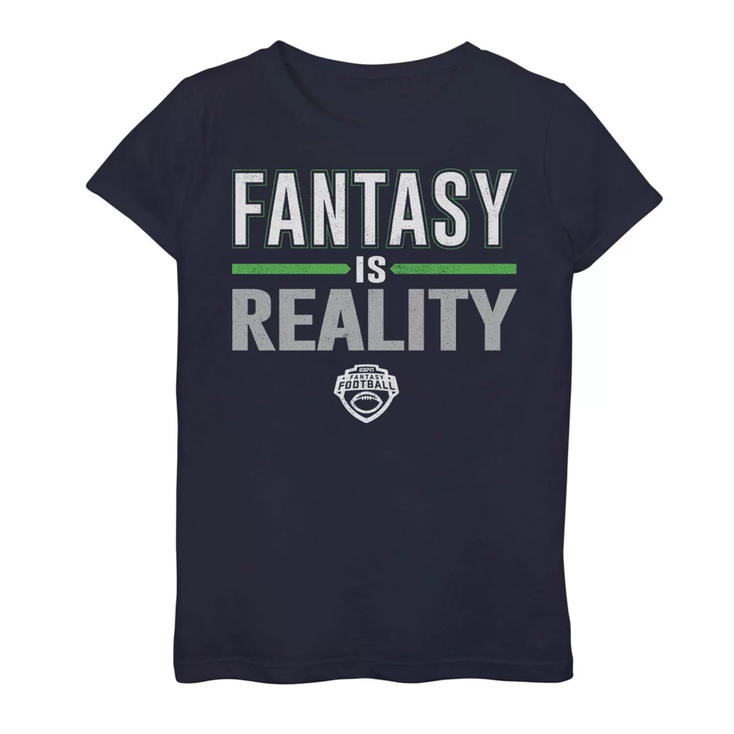 

Зеленая футболка с графическим логотипом ESPN Fantasy Football Fantasy Is Reality для девочек 7–16 лет Licensed Character, Зеленый, Зеленая футболка с графическим логотипом ESPN Fantasy Football Fantasy Is Reality для девочек 7–16 лет Licensed Character