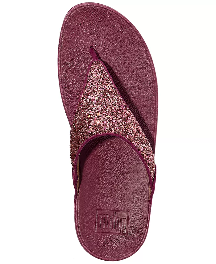 Женские блестящие босоножки-танкетки Lulu Multi-Tonal Fitflop, розовый — фото 3