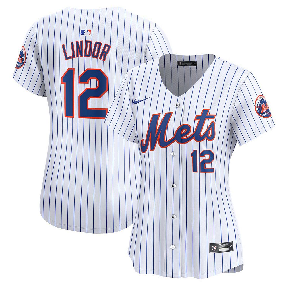 

Женское джерси Nike Francisco Lindor White New York Mets Home Limited Player, цвет Met White