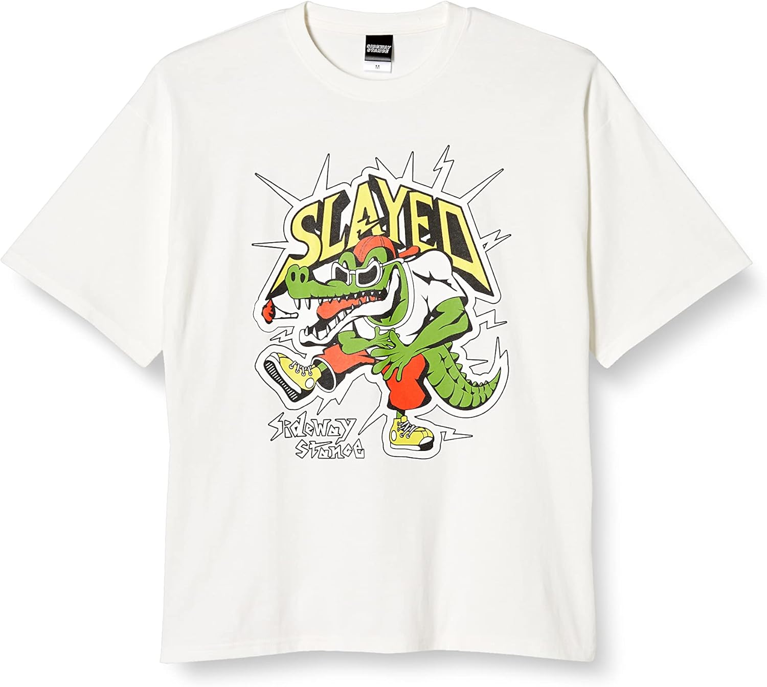 

Мужская футболка с коротким рукавом Improbes 70074 с принтом под кожу аллигатора Improves, белый