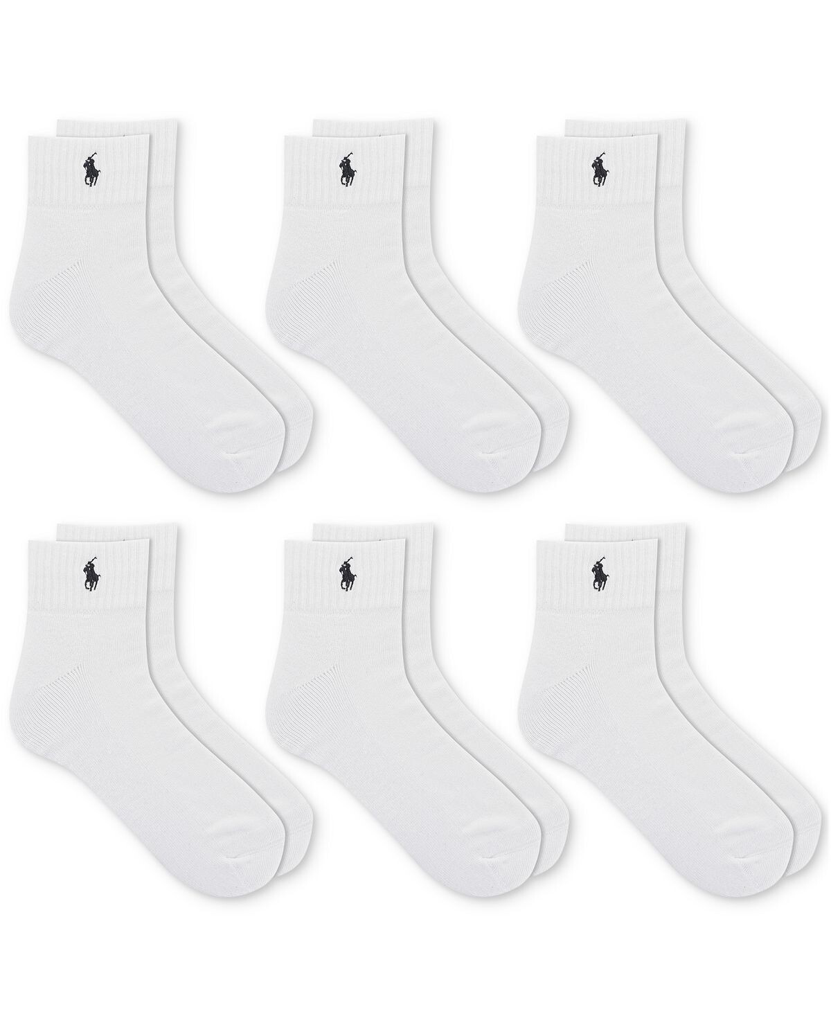 

Мужские 6-Пк. Носки Performance Sport Quarter Polo Ralph Lauren