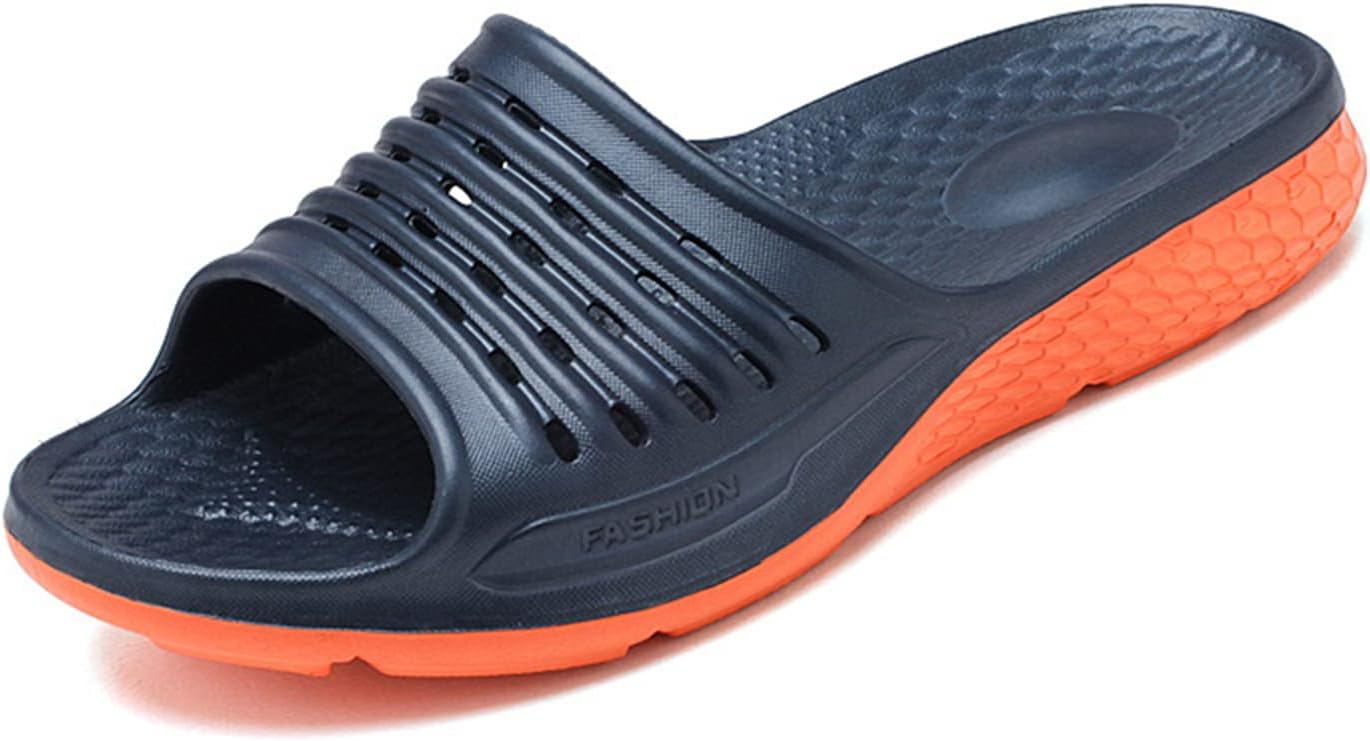 

Мужские тапочки, подушечные тапочки для ванной, с мягкой толстой подошвой Chuumee, синий/оранжевый