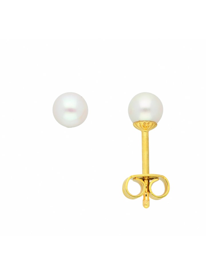 

Adeliás Женские золотые серьги-гвоздики 333 с пресноводным культивированным жемчугом в золоте