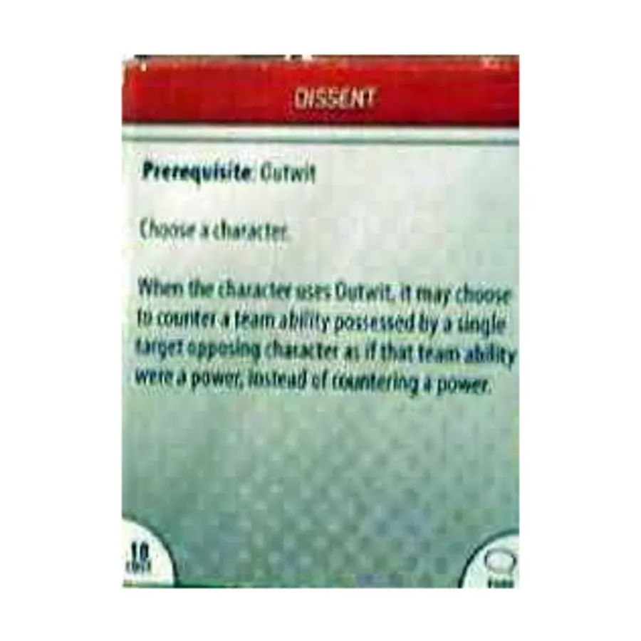 

Карта подвига - Несогласие, DC HeroClix - Origin - Singles