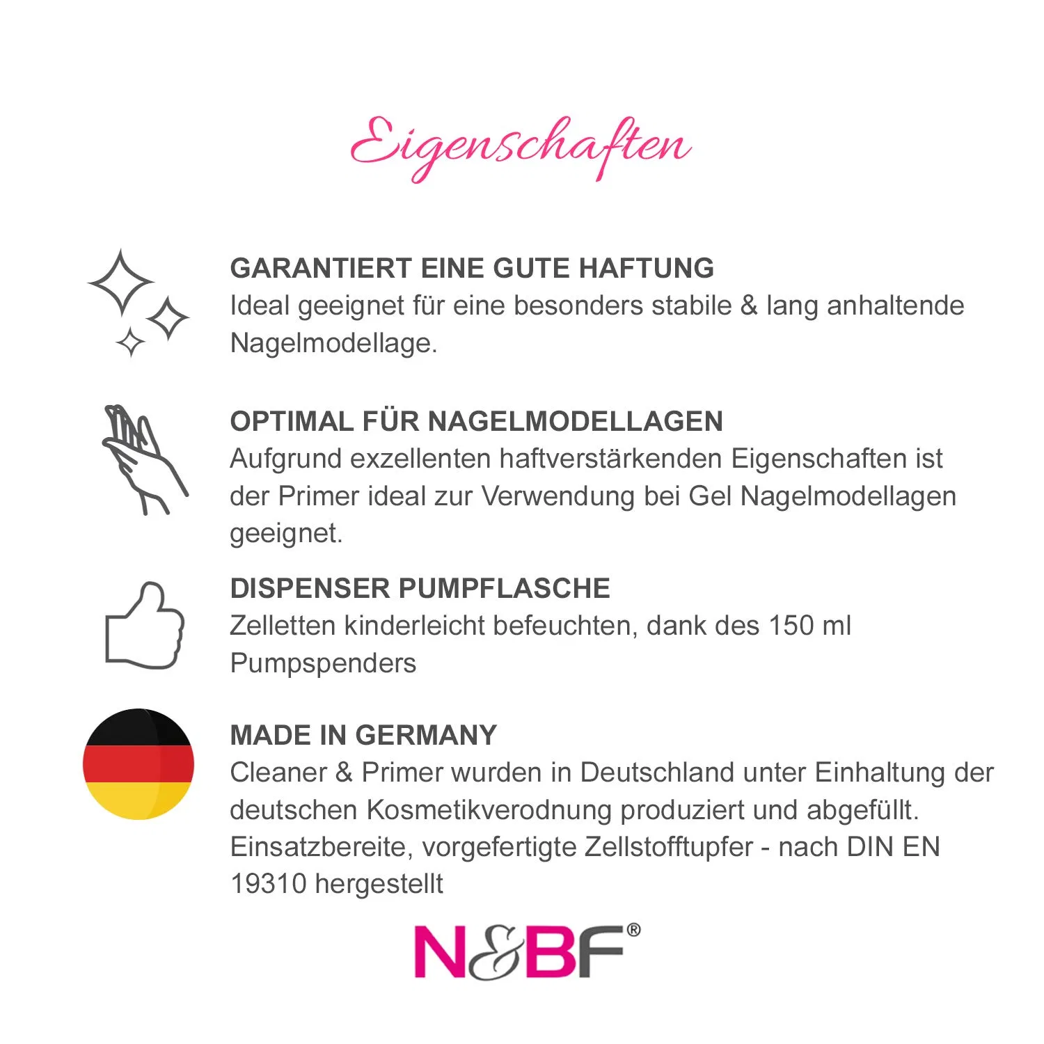 Набор NAILS FACTORY N&BF Economy: очиститель для ногтей 1000 мл и праймер 500 мл Nails Factory — фото 2