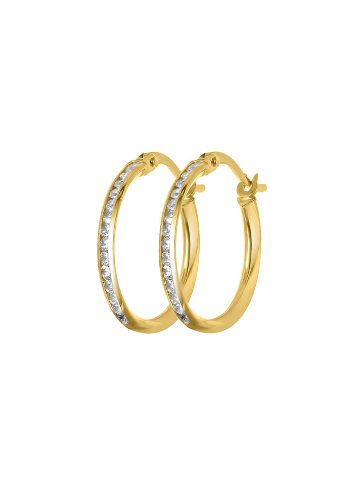 

Круглые серьги из золота 375 пробы Lucardi