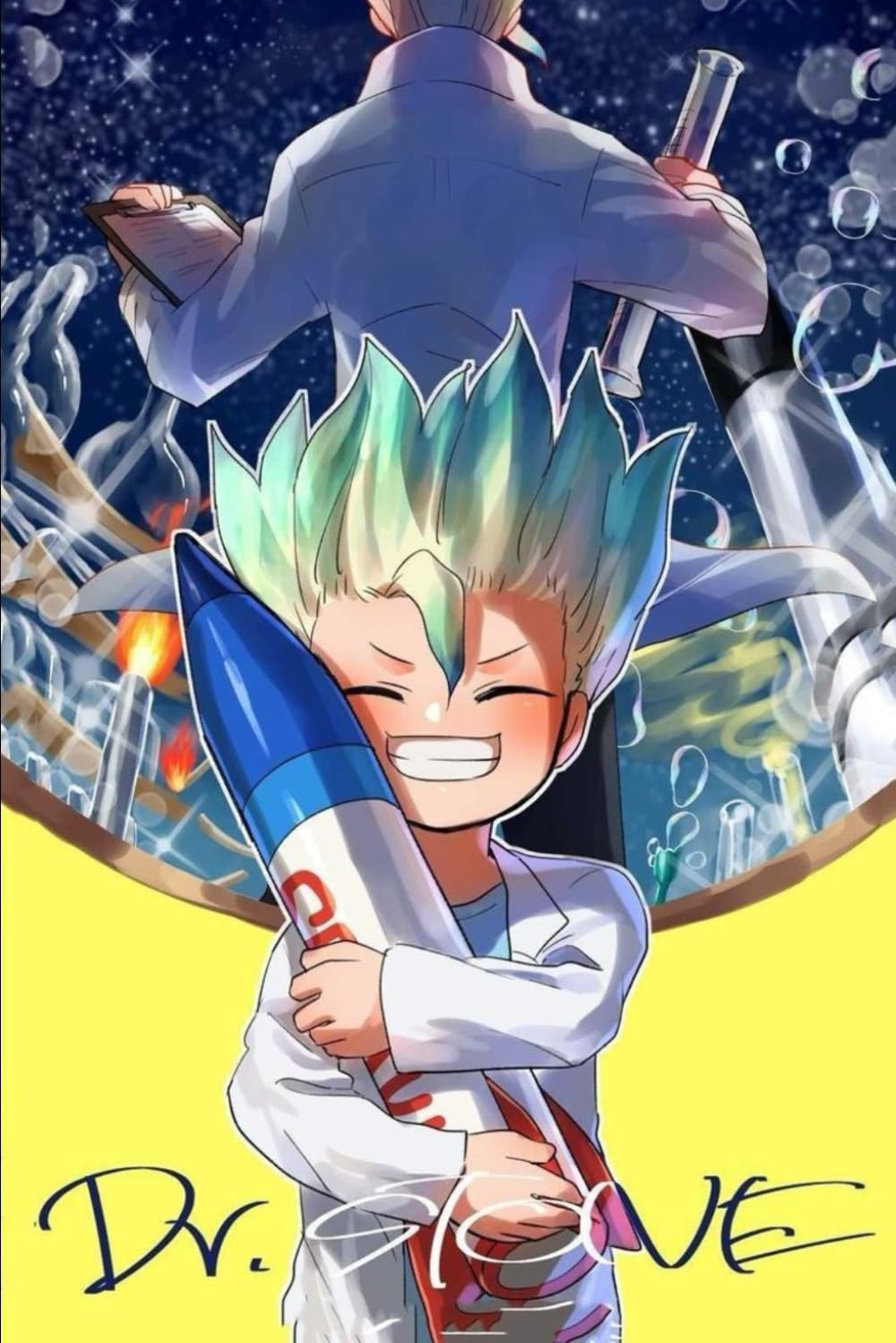 

Dr. Stone Notebook: 120 Lined Paper Book for Writing, Perfect Present for Anime Fans, Notebook Diary 6 X 9 Inches (Independently published)