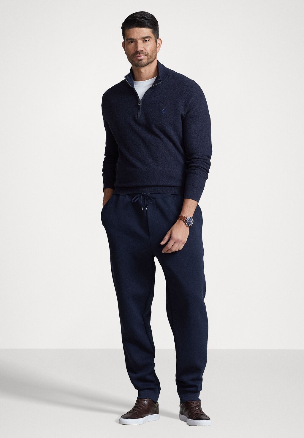 Свитер С ДЛИННЫМ РУКАВОМ Polo Ralph Lauren Big & Tall, темно-синий вереск — фото 2