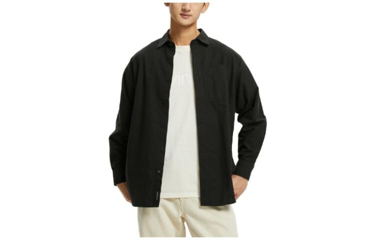 

Мужская рубашка Calvin Klein, цвет BEH - Black