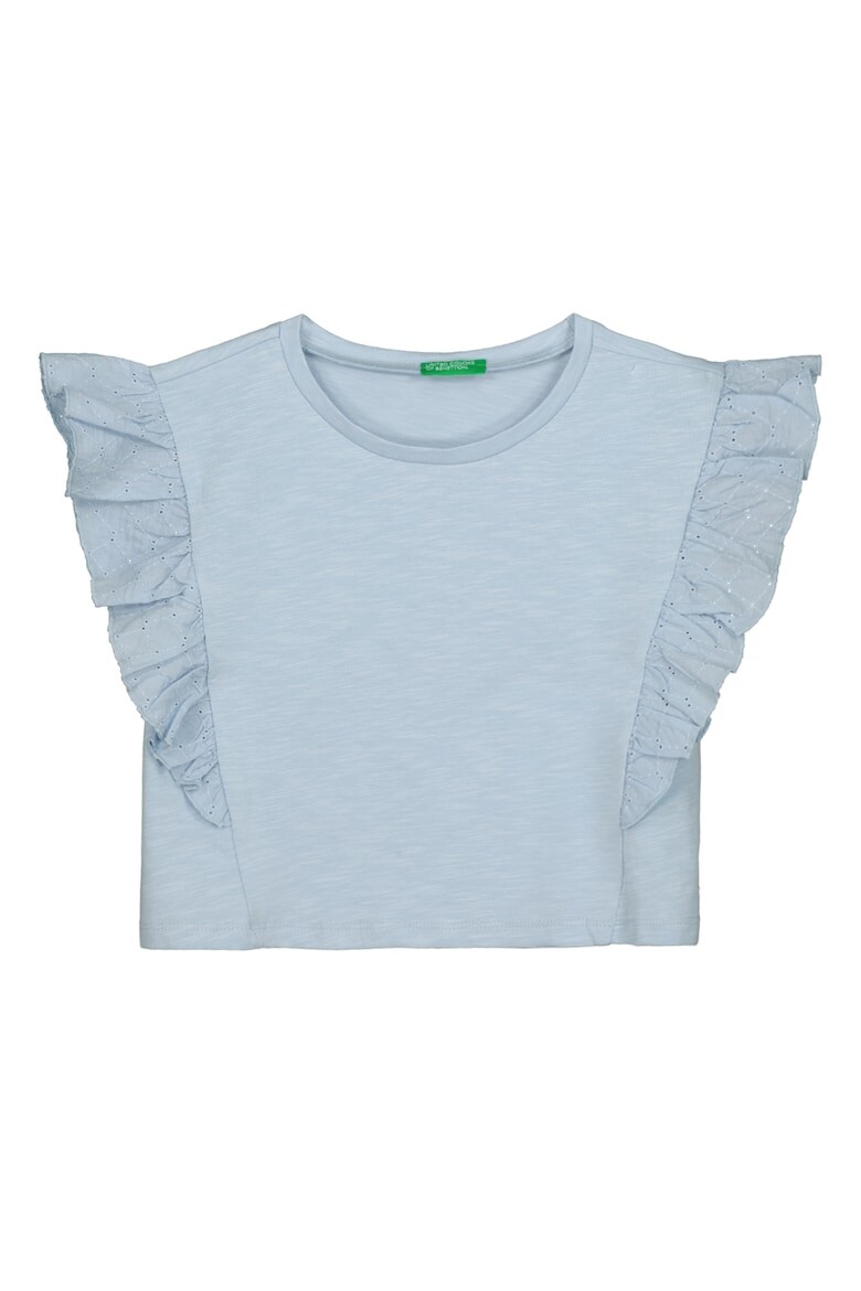 

Укороченный топ из кружева Сан-Галло United Colors Of Benetton, лавандовый, Фиолетовый, Укороченный топ из кружева Сан-Галло United Colors Of Benetton, лавандовый
