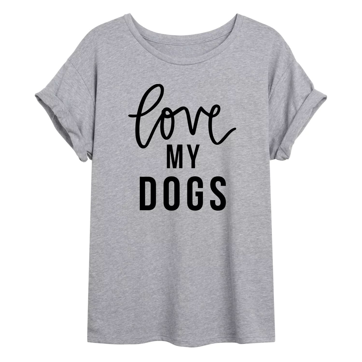 

Большая футболка с рисунком для юниоров «Love My Dogs» Licensed Character