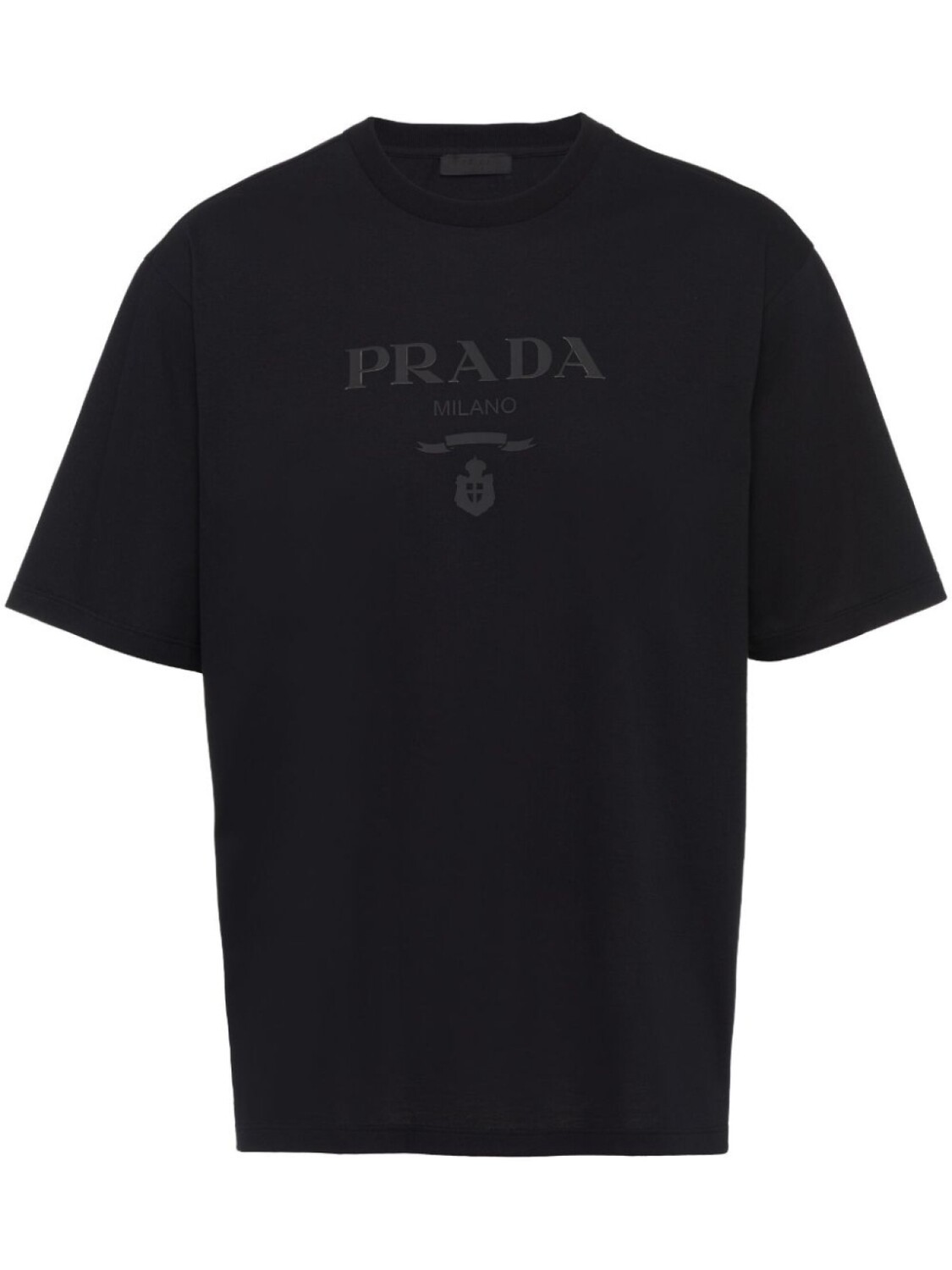 

Prada футболка с логотипом, черный
