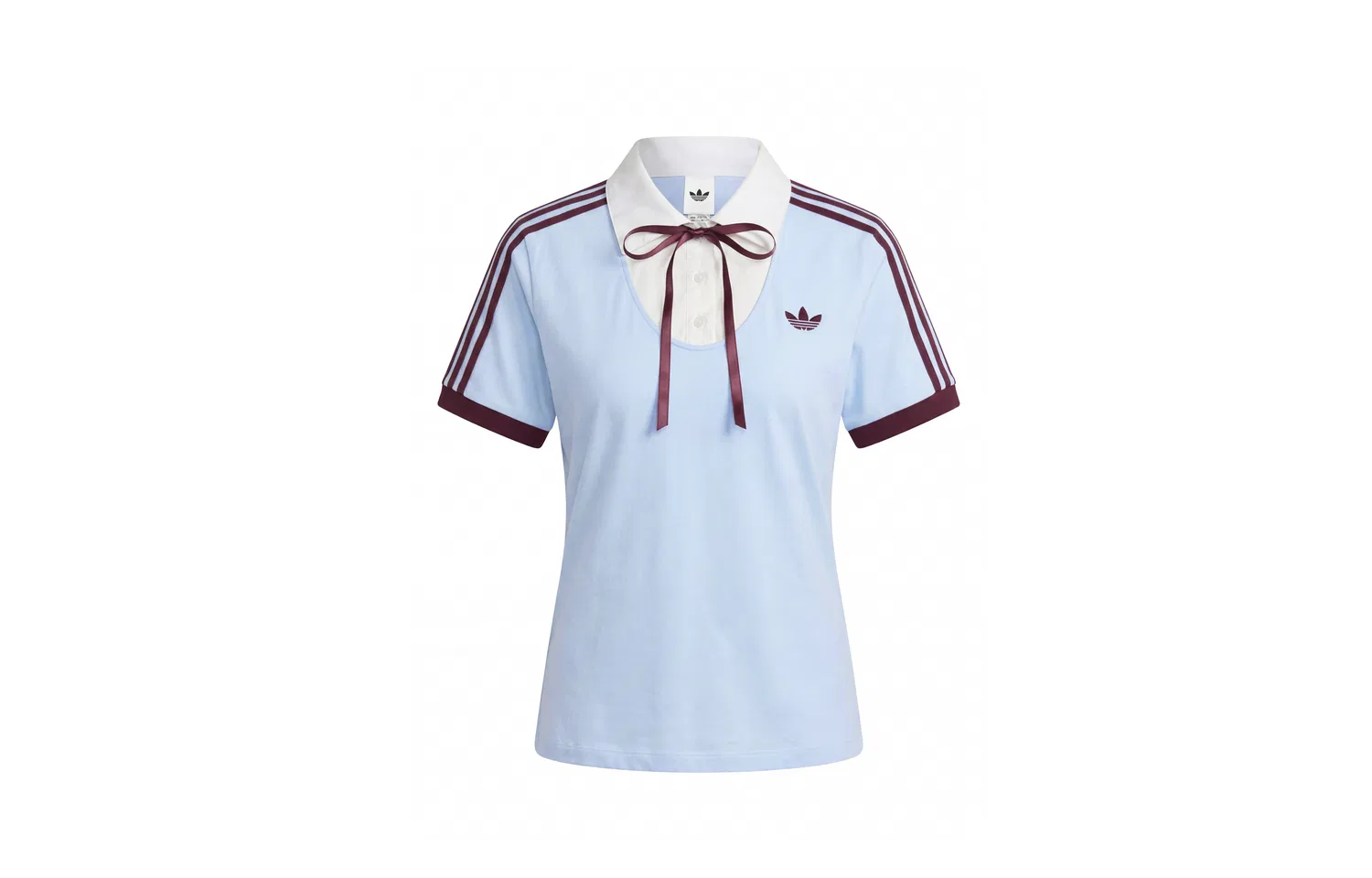Футболка с полосками Adidas Originals Crystal Blue/Dark Reddish Purple