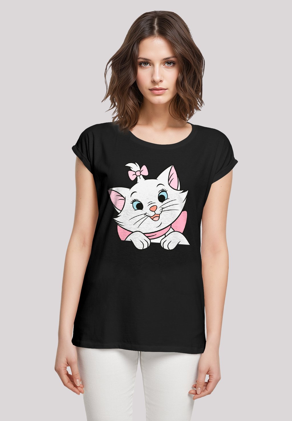 

Футболка с принтом DISNEY ARISTOCATS MARIE LOOKS F4NT4STIC, черный