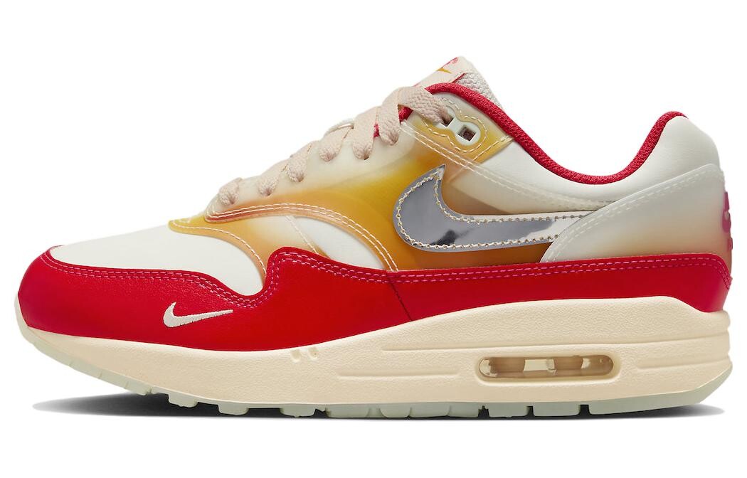 Кроссовки Nike Air Max 1 для женщин, White/Red