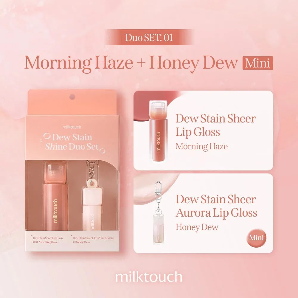Набор блесков для губ Milk Touch DUE Stain Shine Duo Set 01 2 шт Milktouch — фото 2