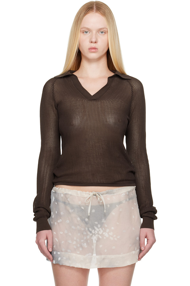 

Дэнди поло Paloma Wool, коричневый