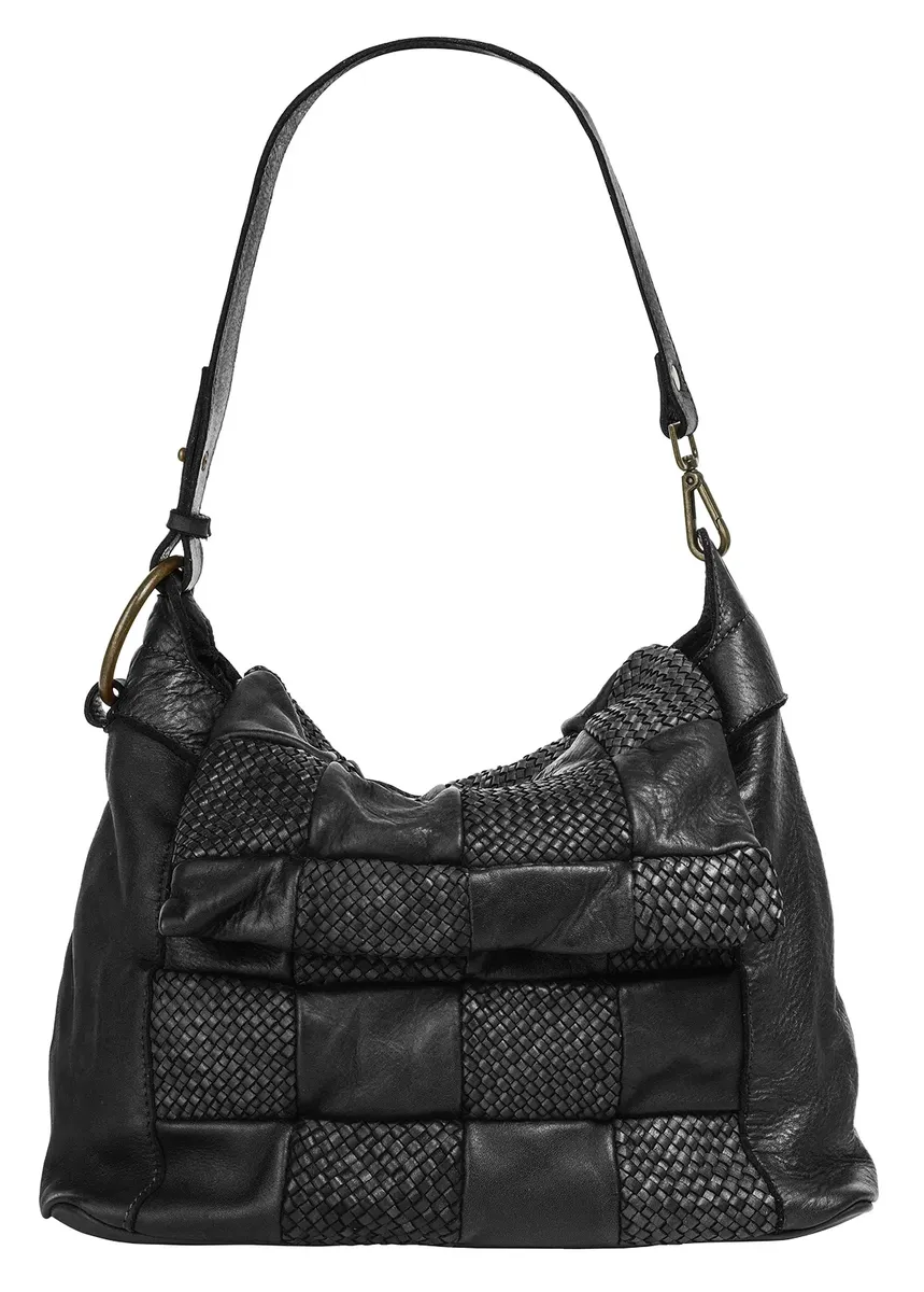 

Сумка через плечо Samantha Look, натуральная кожа, производство Италия, черный