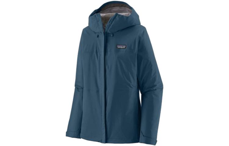 

Patagonia Куртка-бомбер с капюшоном и нашивкой с логотипом, Lagom Blue/L MBE