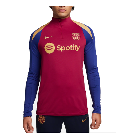 

Спортивный топ Nike FC Barcelona Strike Dri-FIT Football Drill Top 'Red Deep Royal Blue' FJ5531-621, красный
