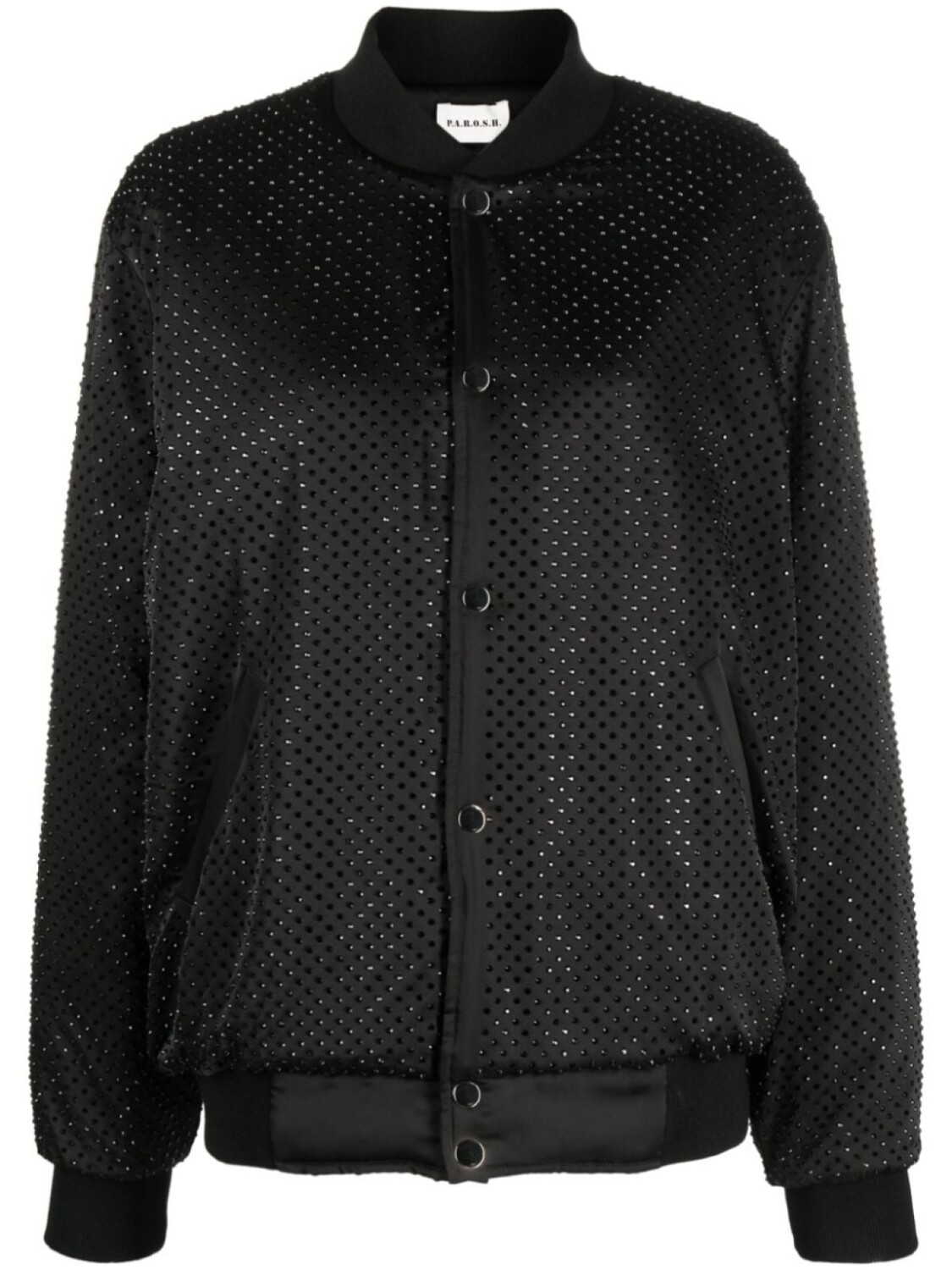 

P.A.R.O.S.H. crystal-embellished bomber jacket, черный