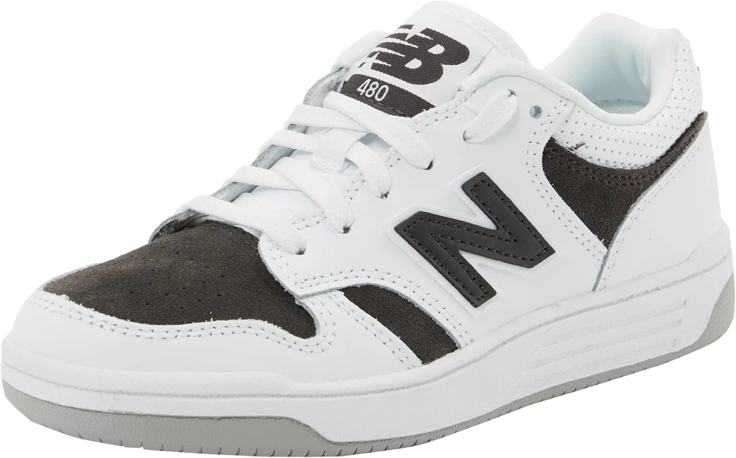 Кроссовки New Balance Baby-Jungen 480, White Leather Textile