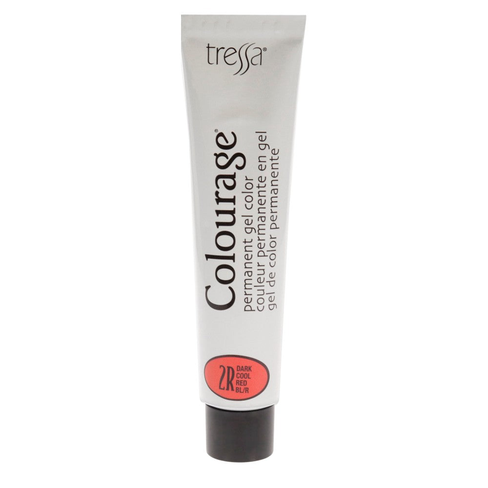 Стойкая гелевая краска для волос Colourage - 2R темно-красный холодный оттенок от Tressa, подходит для мужчин и женщин - 57 г (2 унции) — фото 2