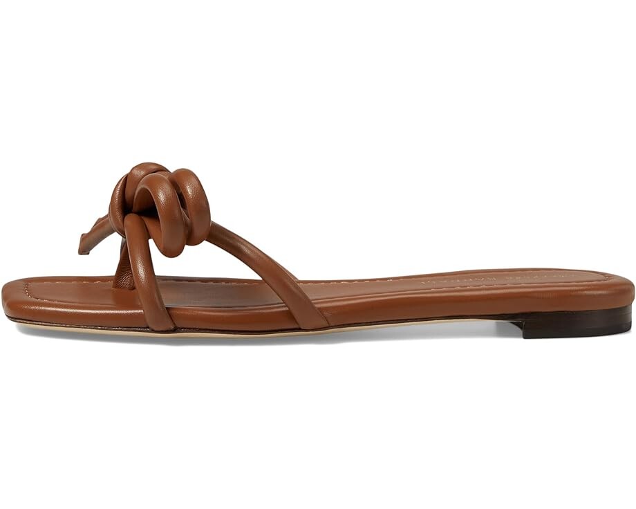 Сандалии Loeffler Randall Hadley Leather Bow Flat, цвет Timber — фото 4