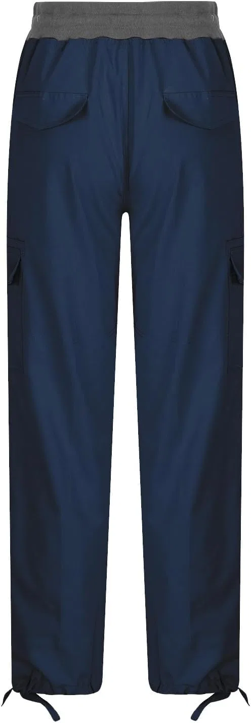 Джинсы карго женские, свободные, Navy — фото 4
