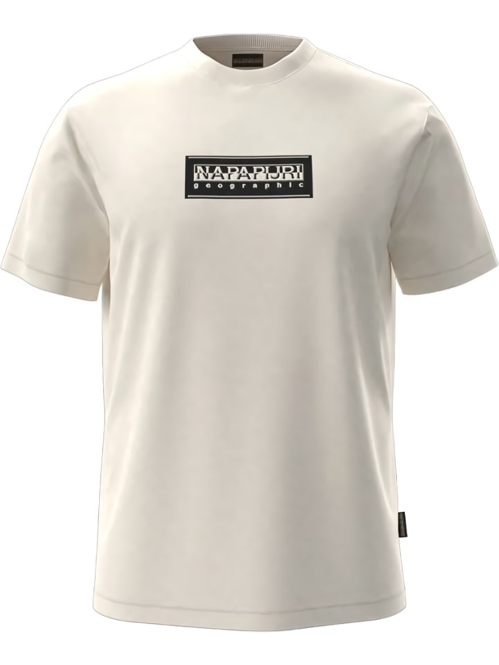 

Футболка S-Box Logo Ss бежевого цвета Napapijri