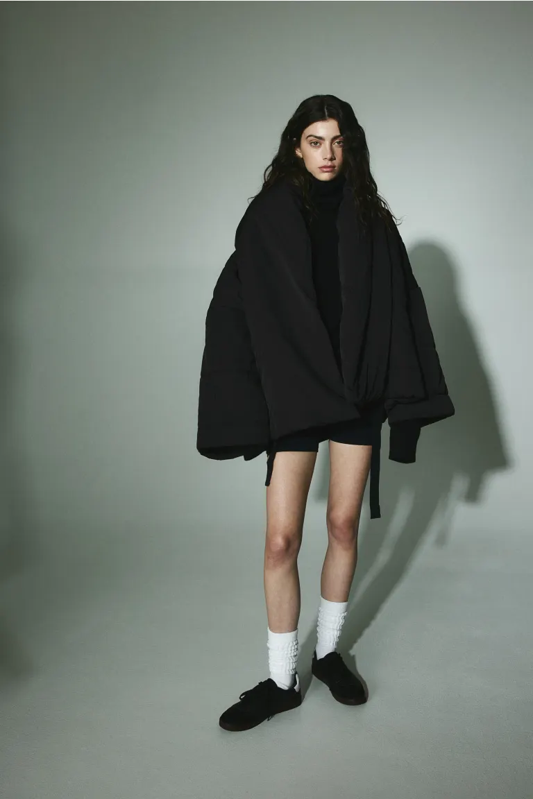 

Пуховик chiba H&M, черный