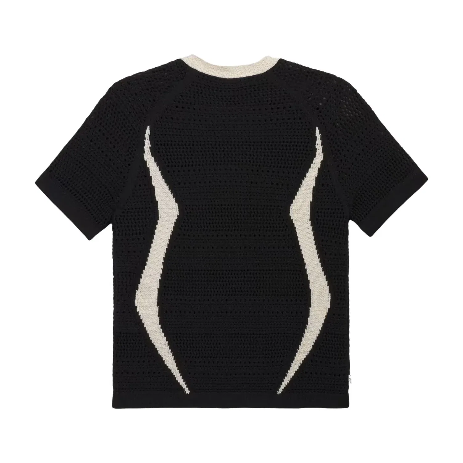 Футболка Adidas x CLOT Knit Asia Sizing 'Black Wonder White' KE7074, черный — фото 2