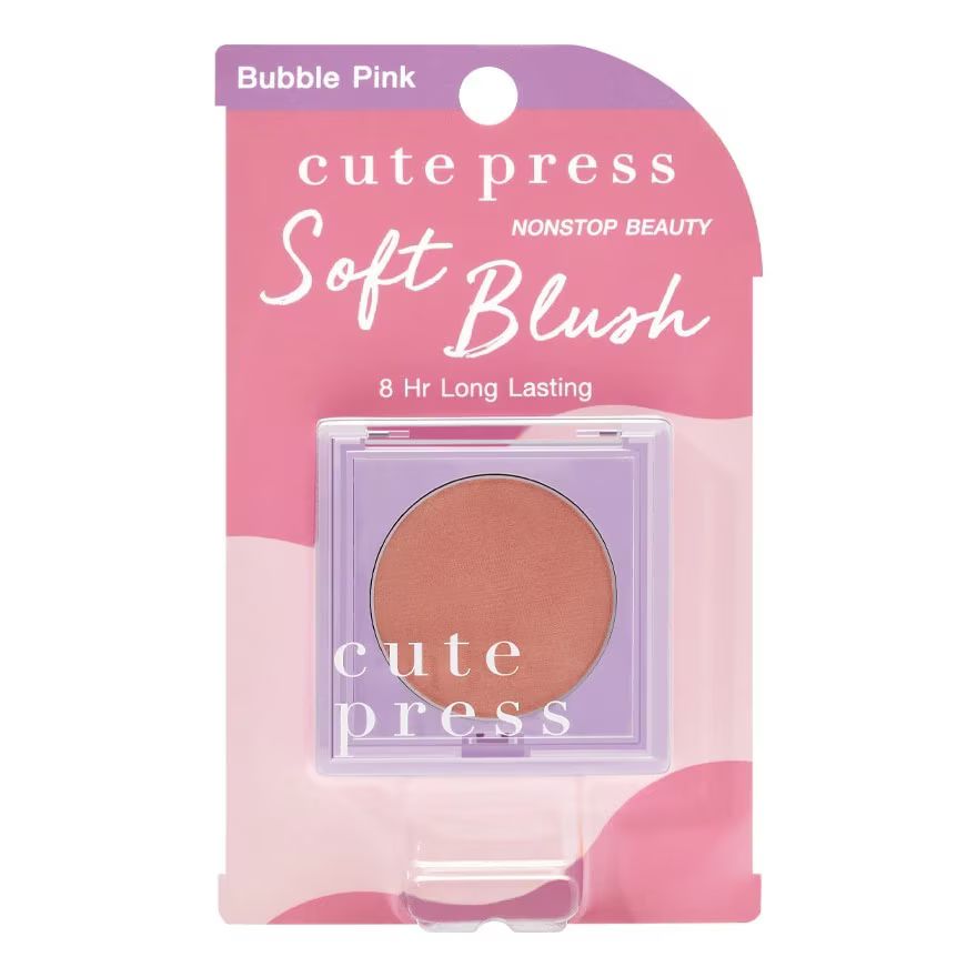 

Cute Press Nonstop Beauty 8 часов Мягкие румяна 3,5 г 01 Bubble Pink, Bubble Pink